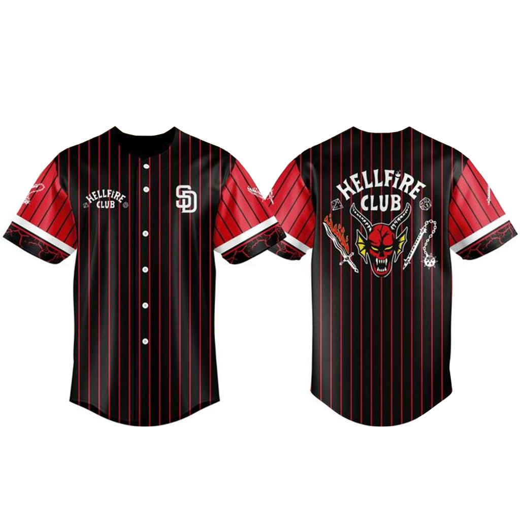 San Diego Padres x Stranger Things Night 2025 Baseball Jersey Padres Merch For Fans