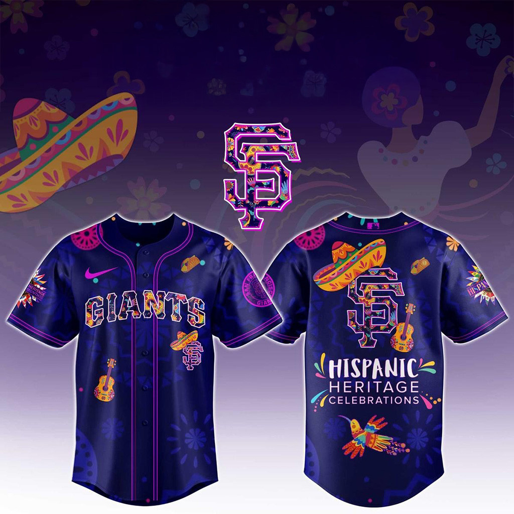 San Francisco Giants Hispanic Heritage Celebrations 2025 Baseball Jersey Giants Merch Him Gifts