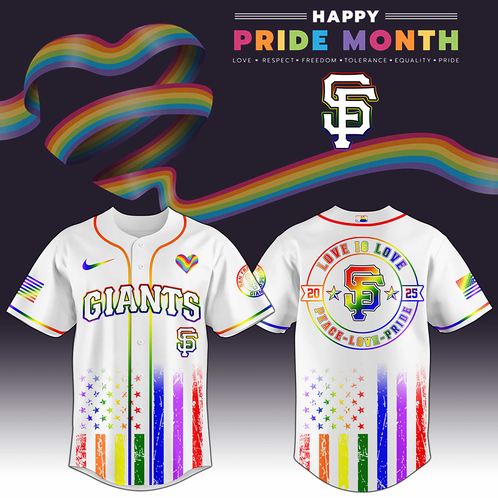San Francisco Giants MLB x Happy Pride Month 2025 Baseball Jersey San Francisco Giants Merch