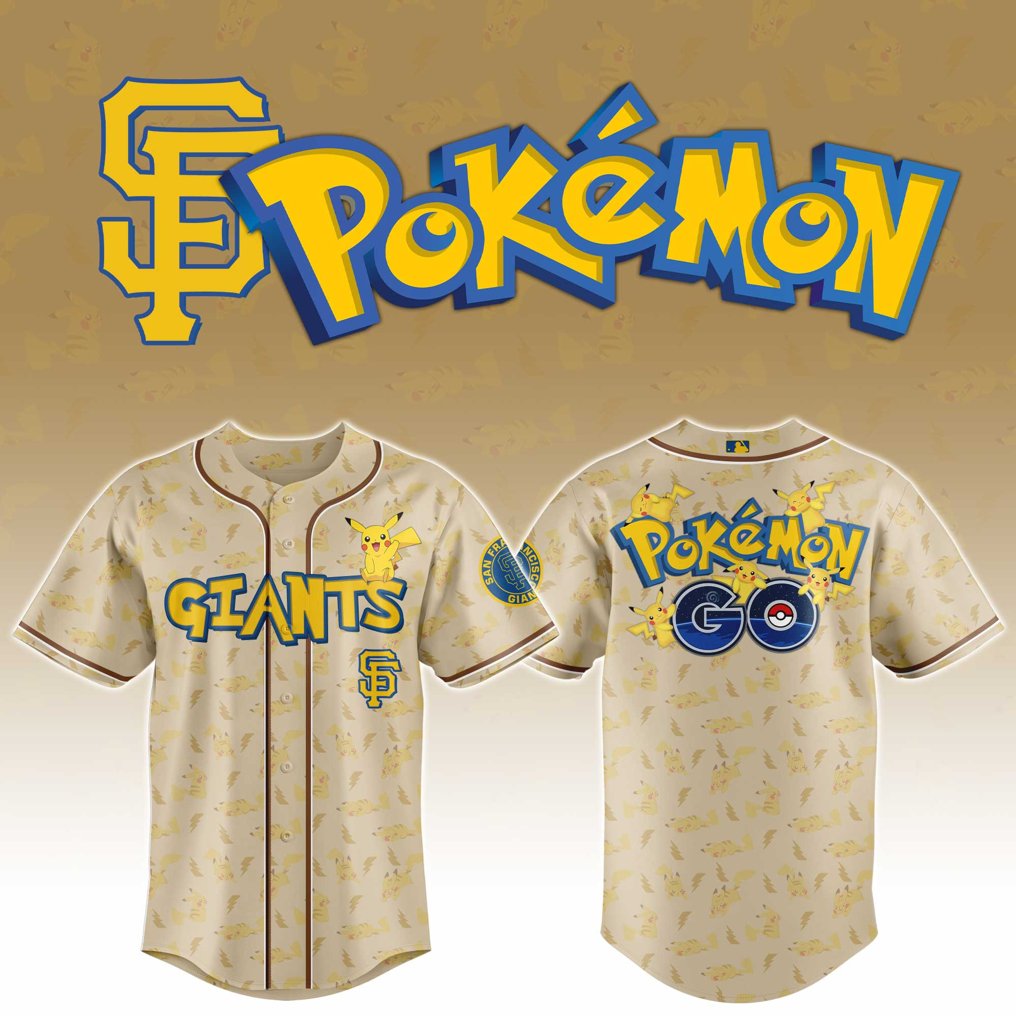San Francisco Giants Mlb X Pokemon Go Master Baseball Jersey For Fans