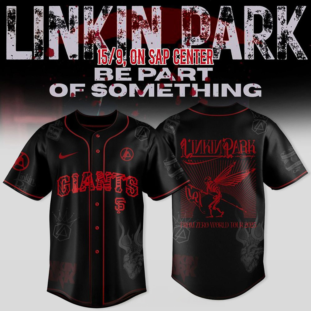San Francisco Giants X Linkin Park From Zero World Tour 2025 Jersey San Francisco Giants Merch