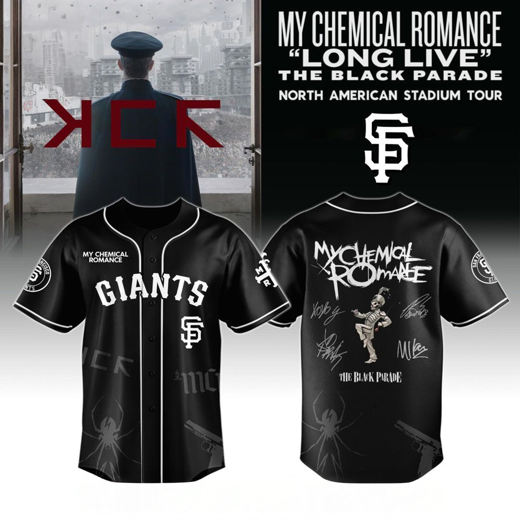 San Francisco Giants X My Chemical Romance Long Live The Black Parade Jersey Giants Merch