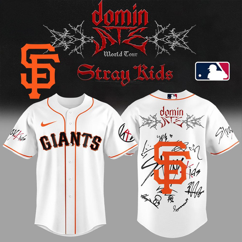 San Francisco Giants x Stray Kids Baseball Jersey San Francisco Giants Merch For Fans