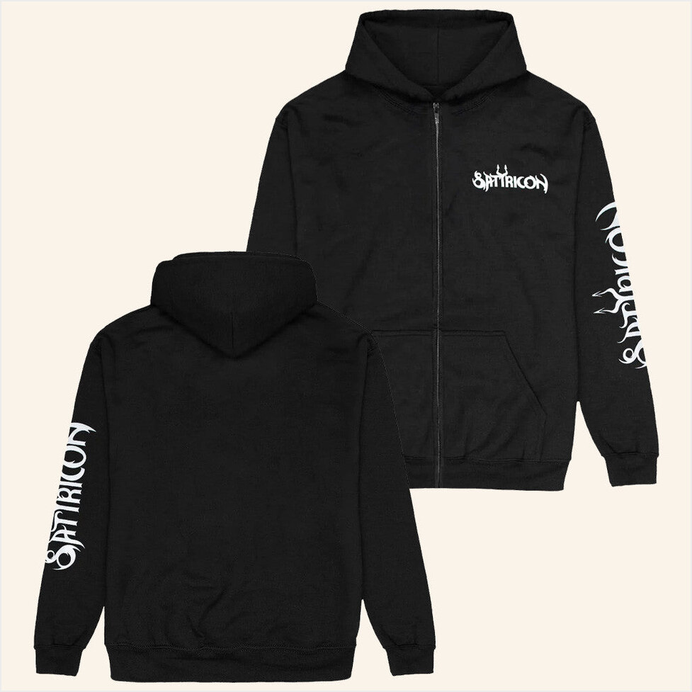 Satyricon Goat Zipper Hoodie Impericon Merch Gifts For My Husband Birthday Gift Ideas