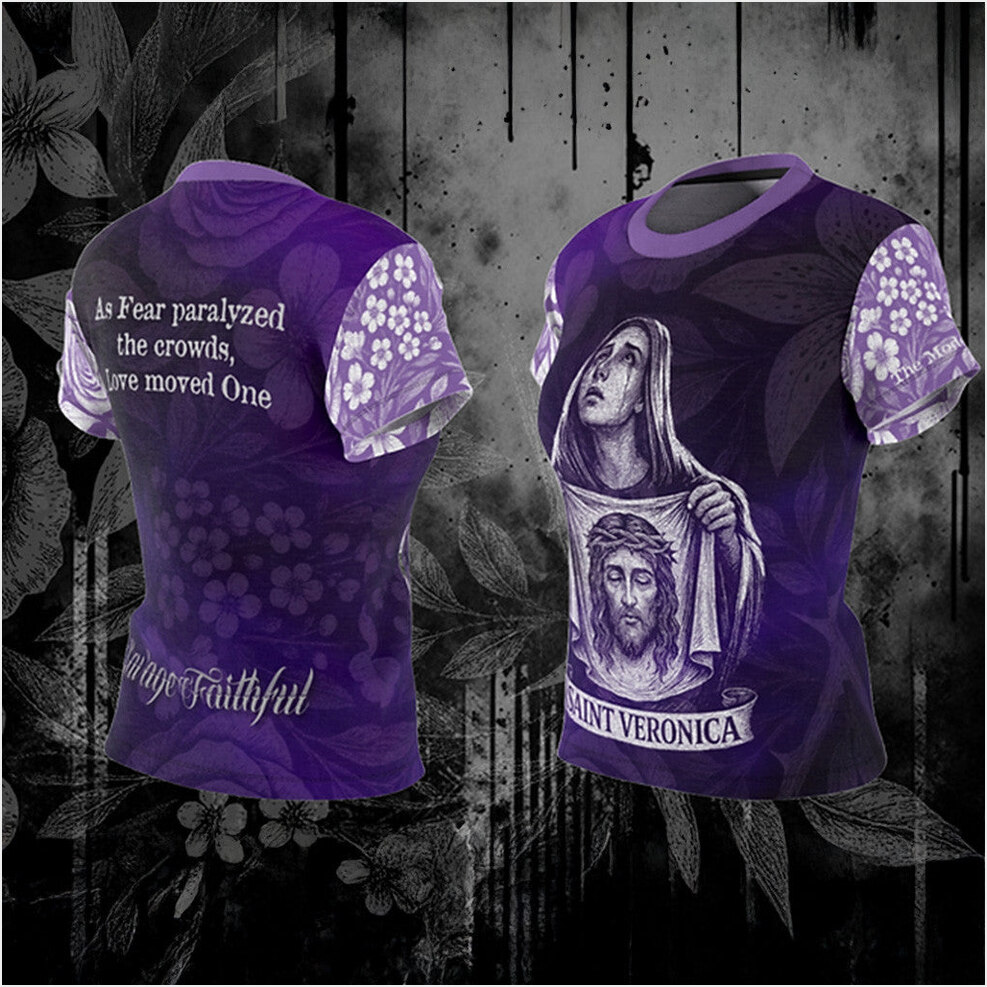 Savage Faithful Saint Veronica T-Shirt Christian Apparel Birthday Gifts For Brother BFF Gifts