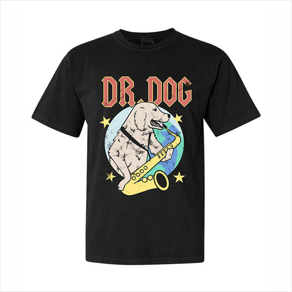 Sax Dog T-Shirt Dr Dog Merch Best Birthday Gifts For Husband Gifts For Best Friend