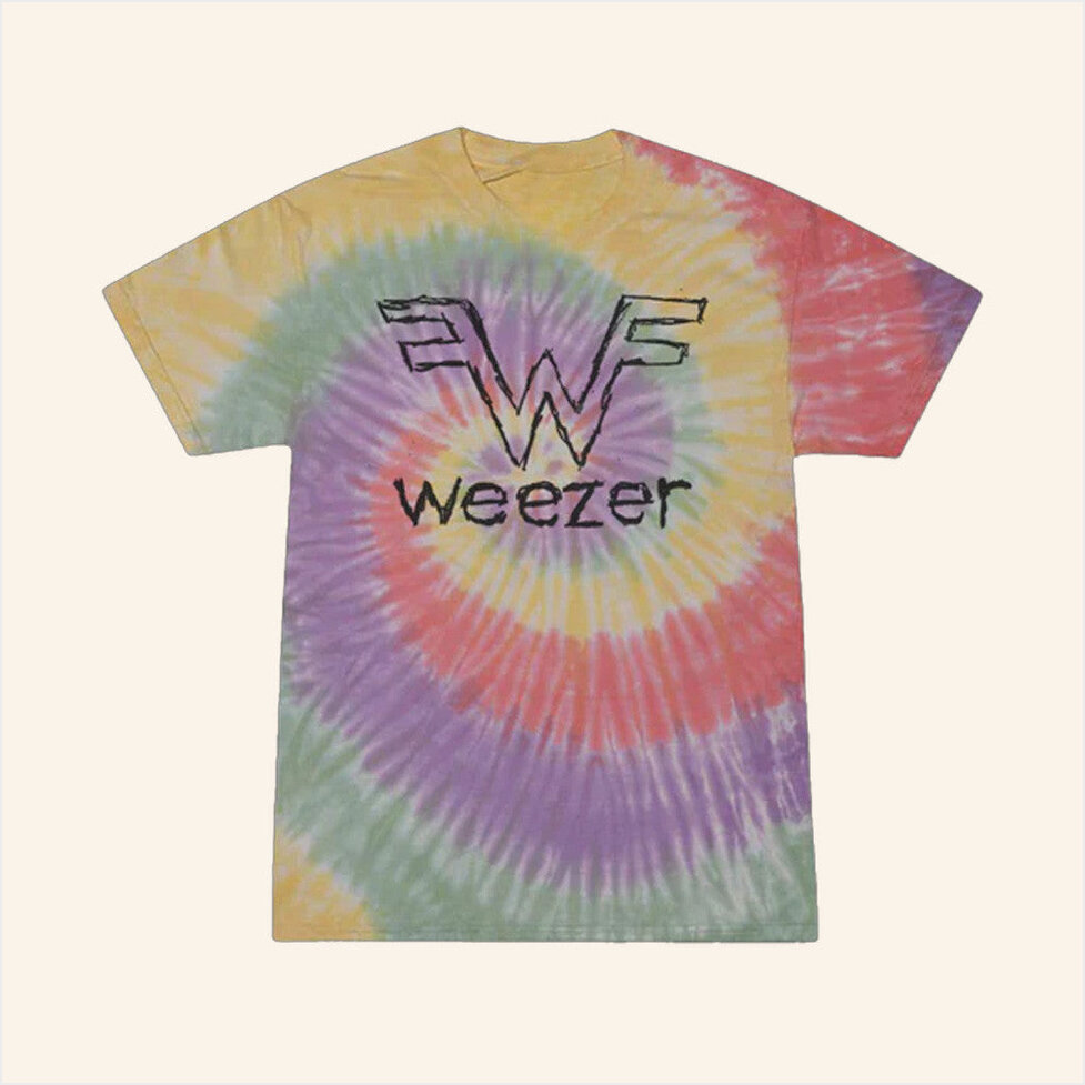 Scribbles Logo Tie Dye T-Shirt Weezer Merch Birthday Gifts For BFF Christmas Presents