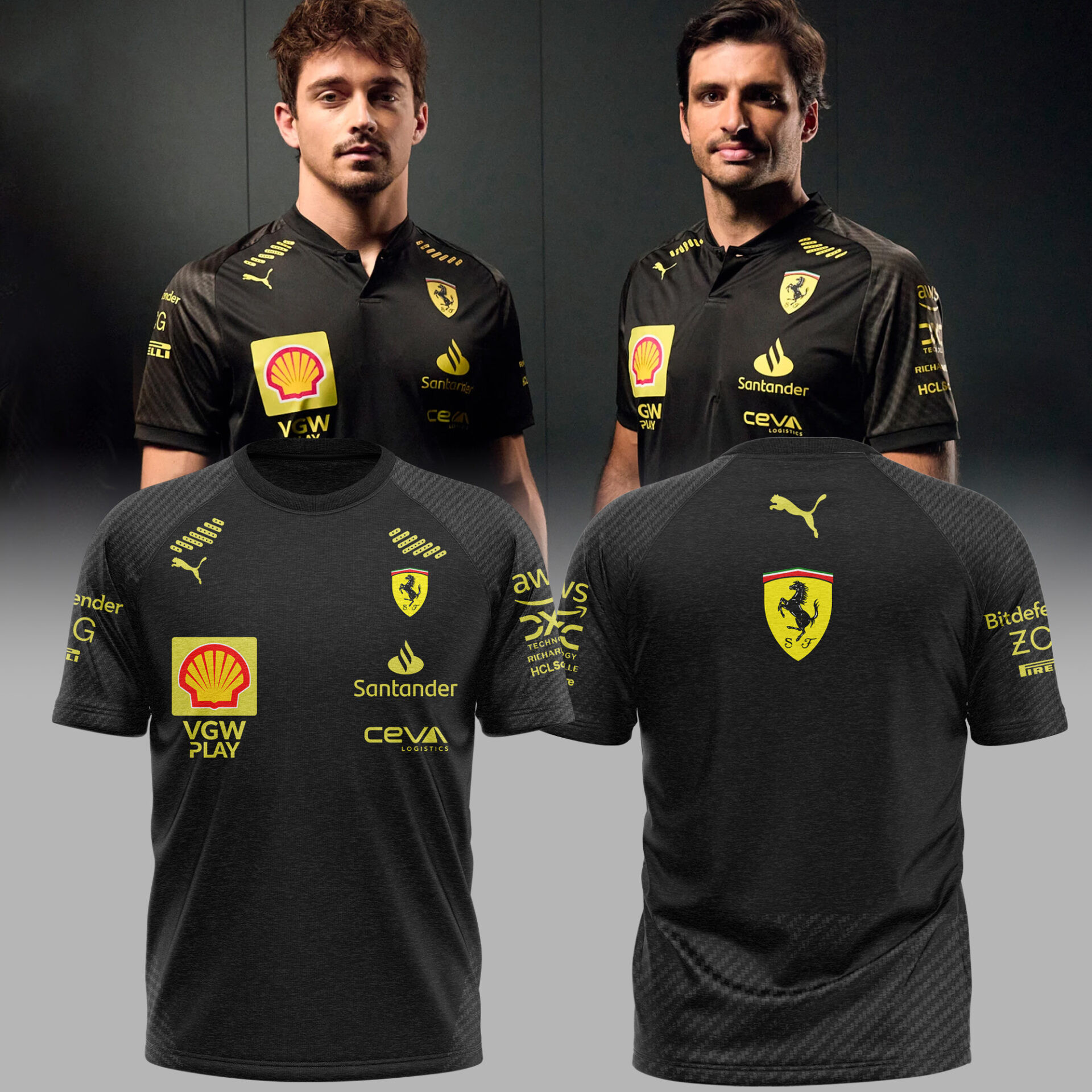 Scuderia Ferrari Merch Tshirt Monza Edition Black Italiangp 2025 Cool Idea Gift For F1 Fans