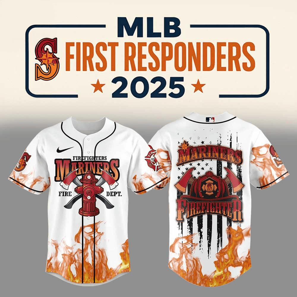 Seattle Mariners Firefighter Appreciation 2025 Baseball Jersey Seattle Mariners Merch