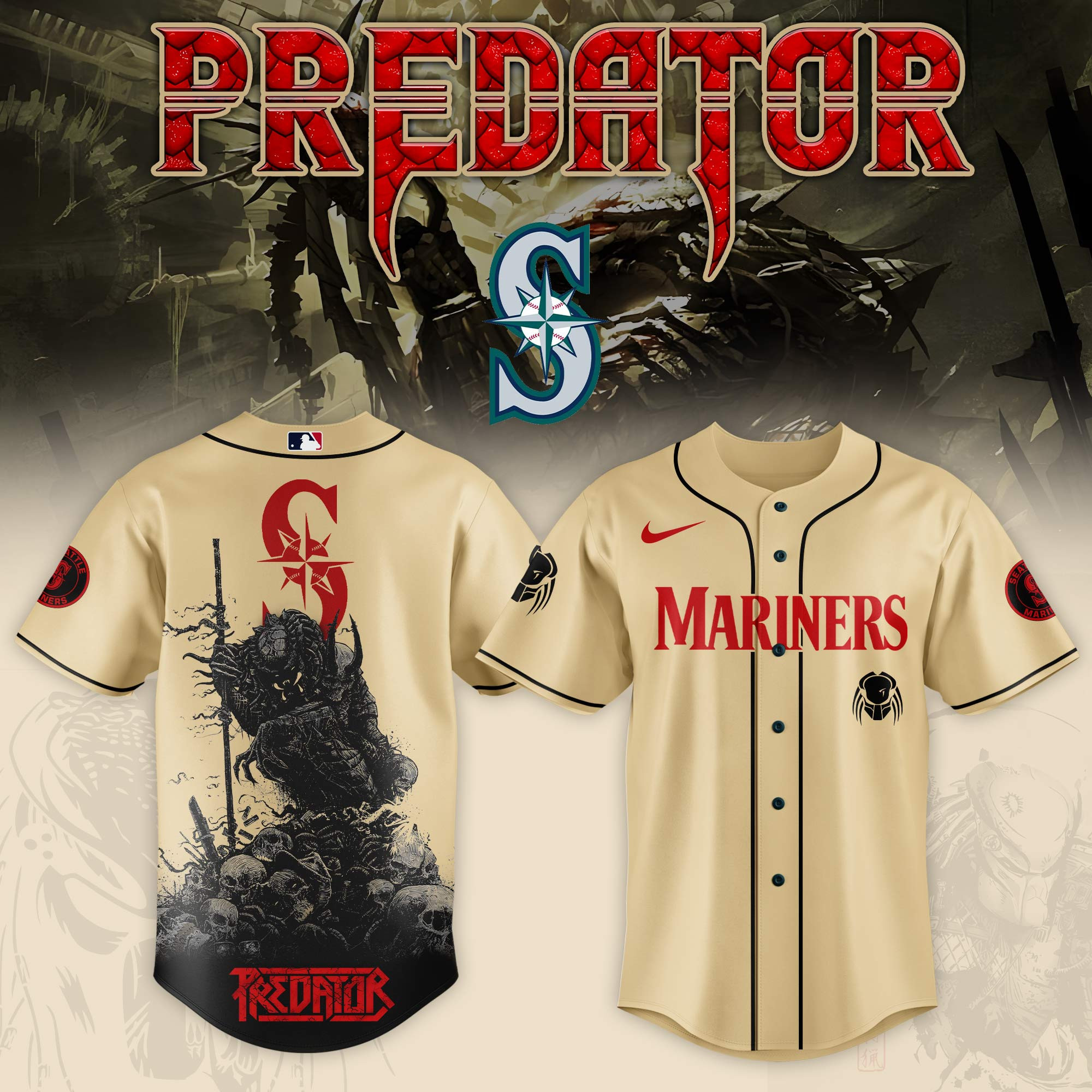 Seattle Mariners Mlb X Predator Baseball Jersey For Fans