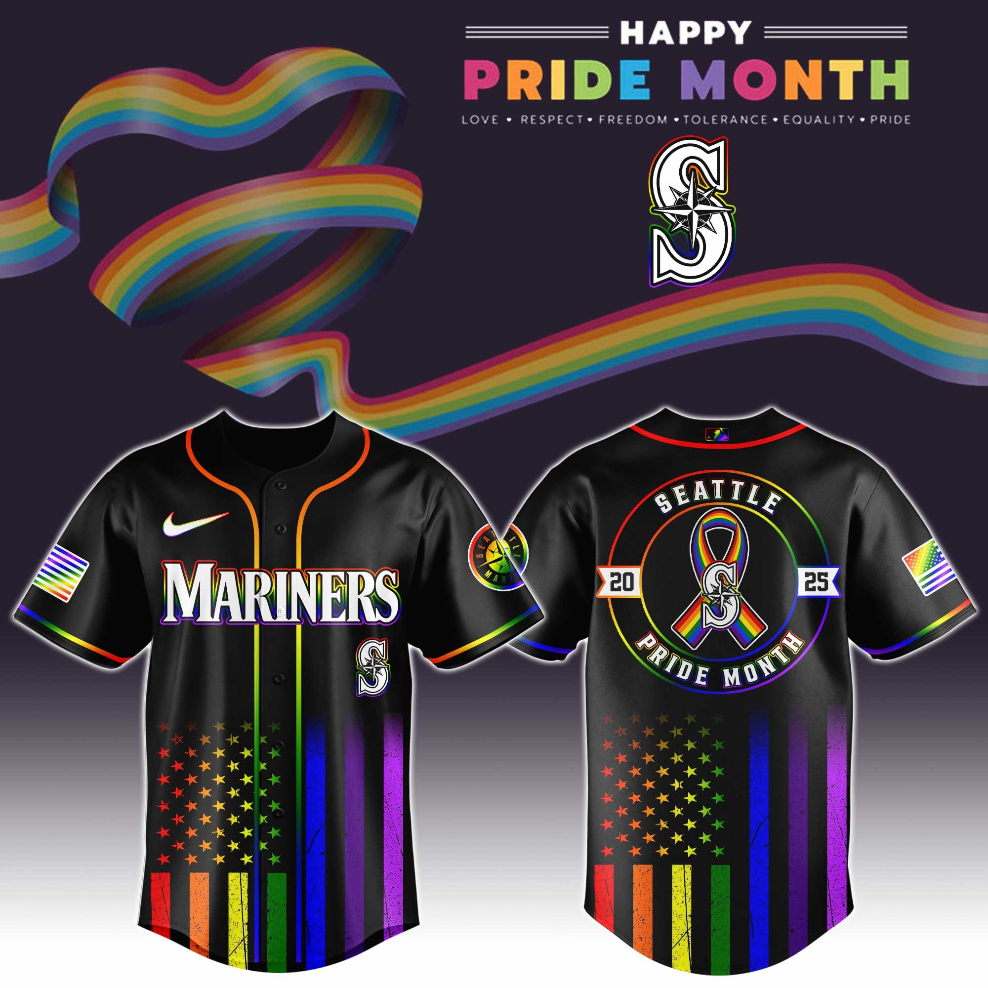 Seattle Mariners Special Pride Month Jersey Gift Ideas For Baseball Fans