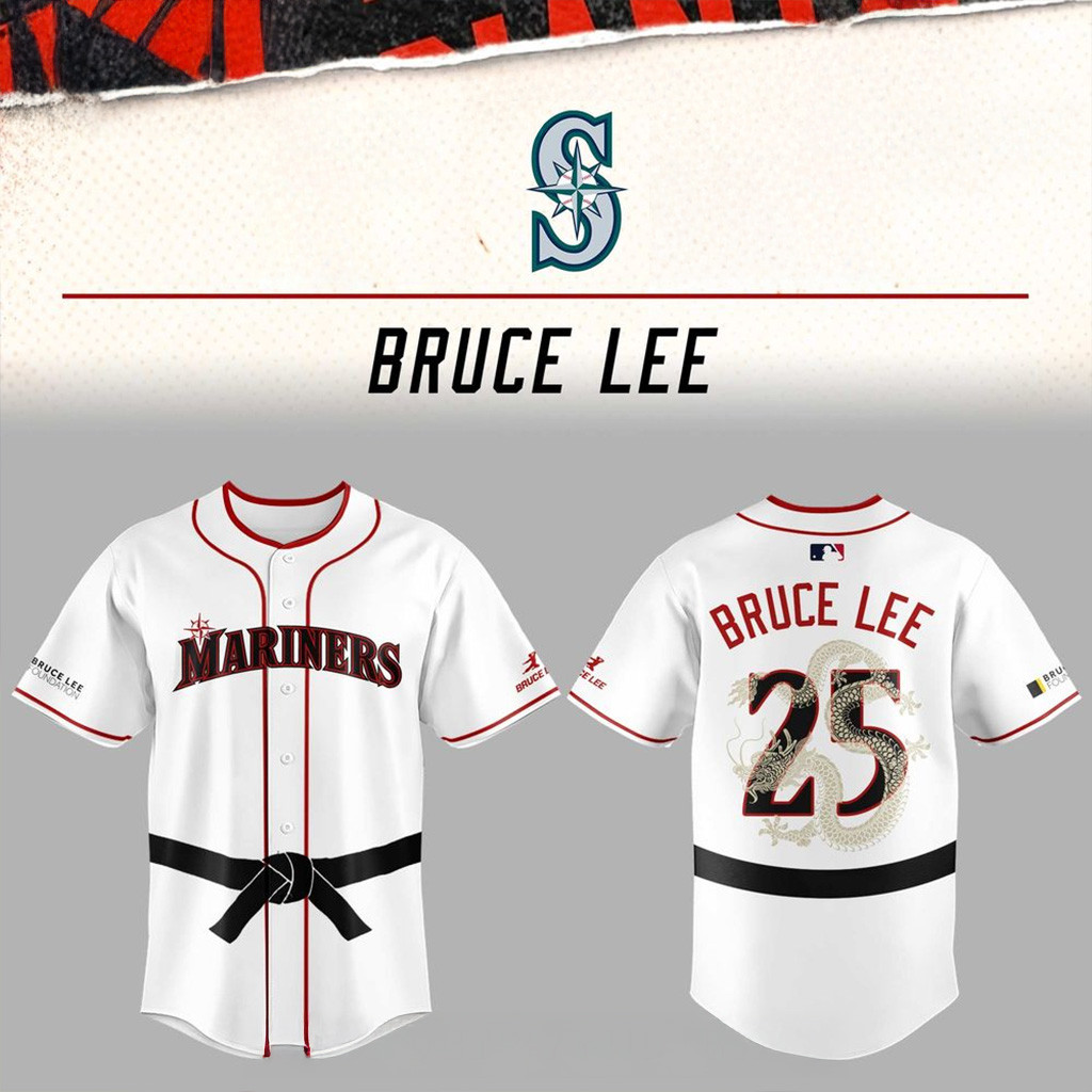 Seattle Mariners x Bruce Lee 2025 Limited Edition Baseball Jersey