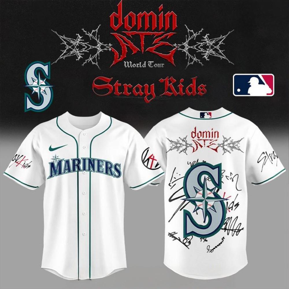 Seattle Mariners x Stray Kids Show 2025 Special Baseball Jersey Seattle Mariners Merch