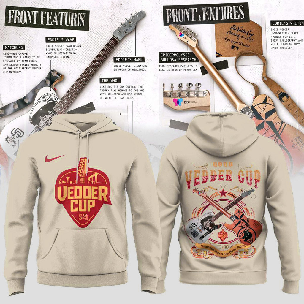 Seattle Mariners X Vedder Cup 2025 Hoodie Seattle Mariners Merch Gifts For Baseball Fans