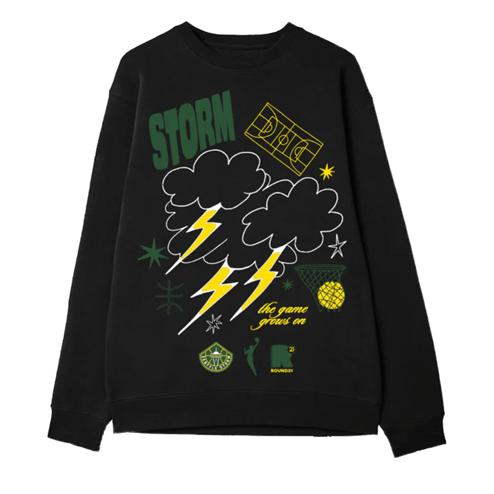 Seattle Storm Merch Round 21 Seattle Storm Sweatshirt Basketball Lovers Gift Ideas