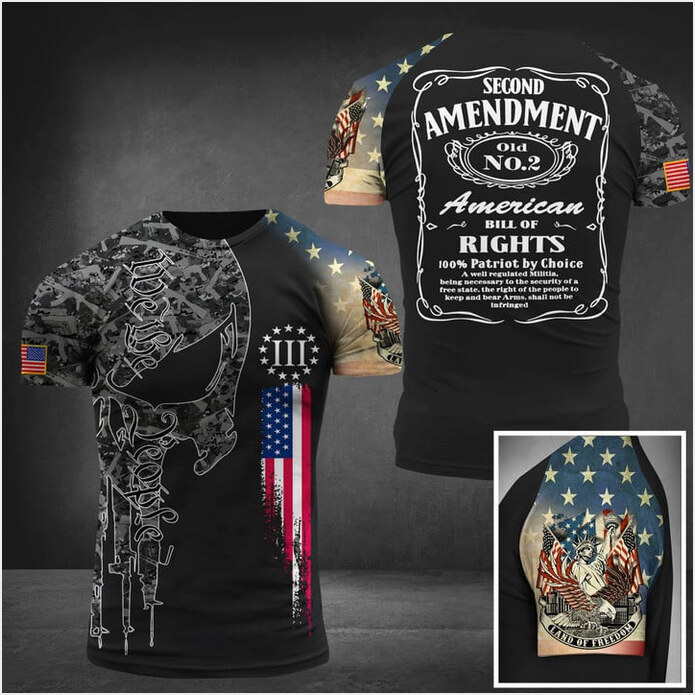 Second Amendment We The People T-Shirt Land Of Freedom Clothing Patriotic Gifts For Men