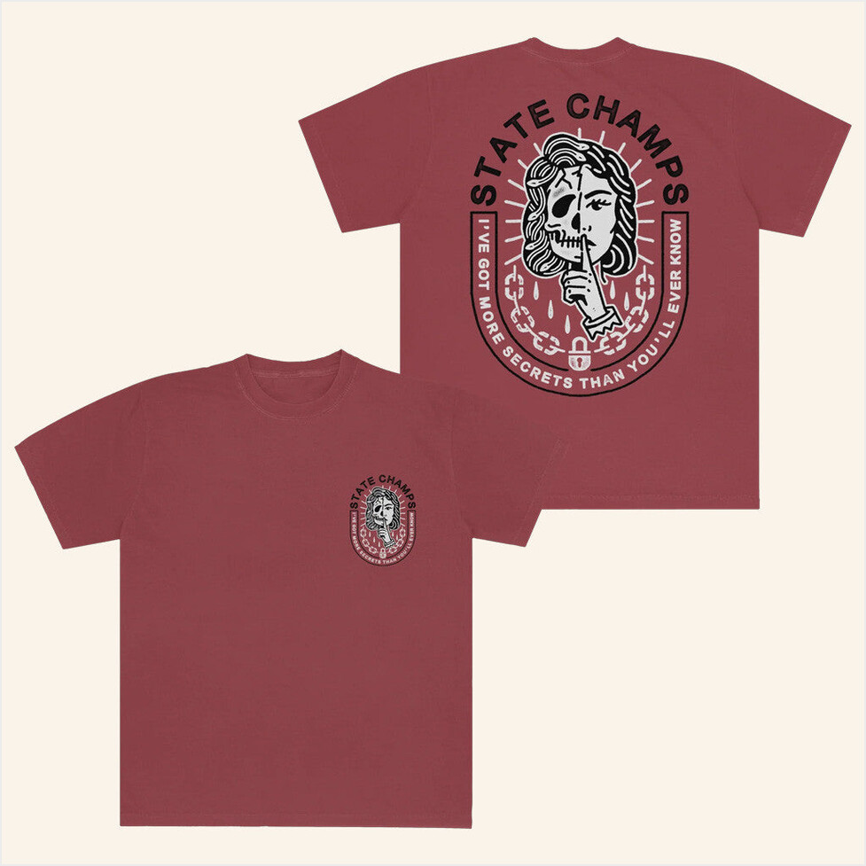 Secrets Crimson T-Shirt State Champs Merch Gift Ideas For Husband Birthday Gift Ideas