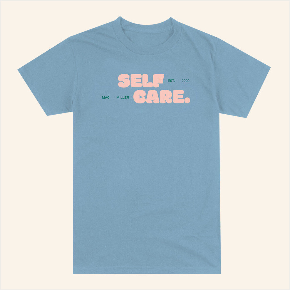 Self Care Bubble Blue T-Shirt Mac Miller Merch Best Birthday Gift Ideas Christmas Presents