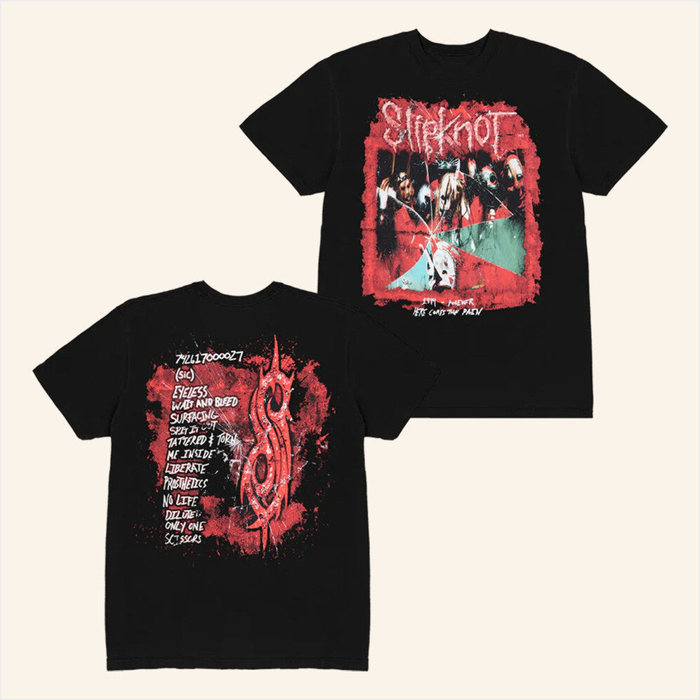 Self Titled Tracklist T-Shirt Slipknot Merch Gift Ideas For Boyfriend BFF Birthday Gifts