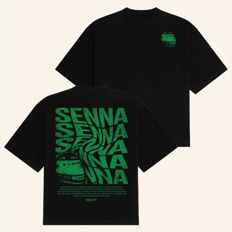 Senna Swirl T-Shirt Reality Racing Merch Birthday Gifts For Dad BFF Gifts Christmas Presents