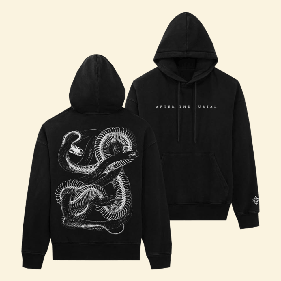 Serpentine Black Hoodie After The Burial Merch Gift Ideas For Husband Birthday Gifts For Besties
