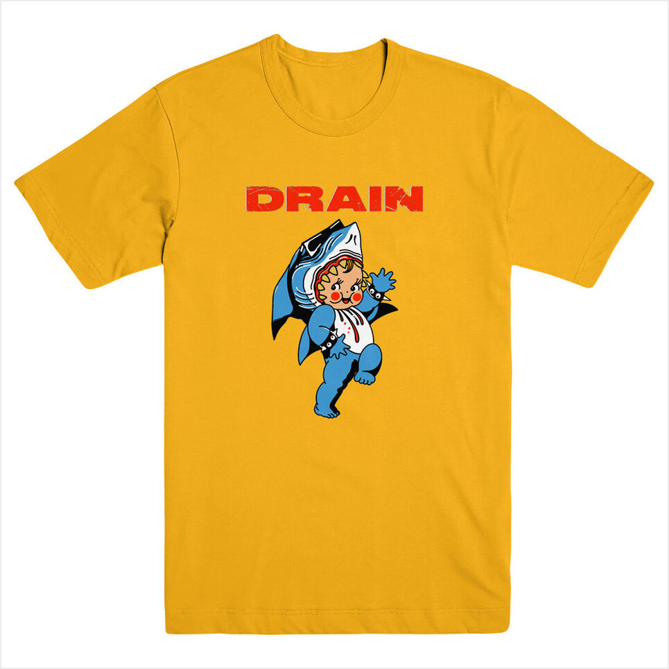 Sharkbaby Gold Shirt Drain Merch Drain Shirt Father'S Day Birthday Gifts For Metal Music Lovers