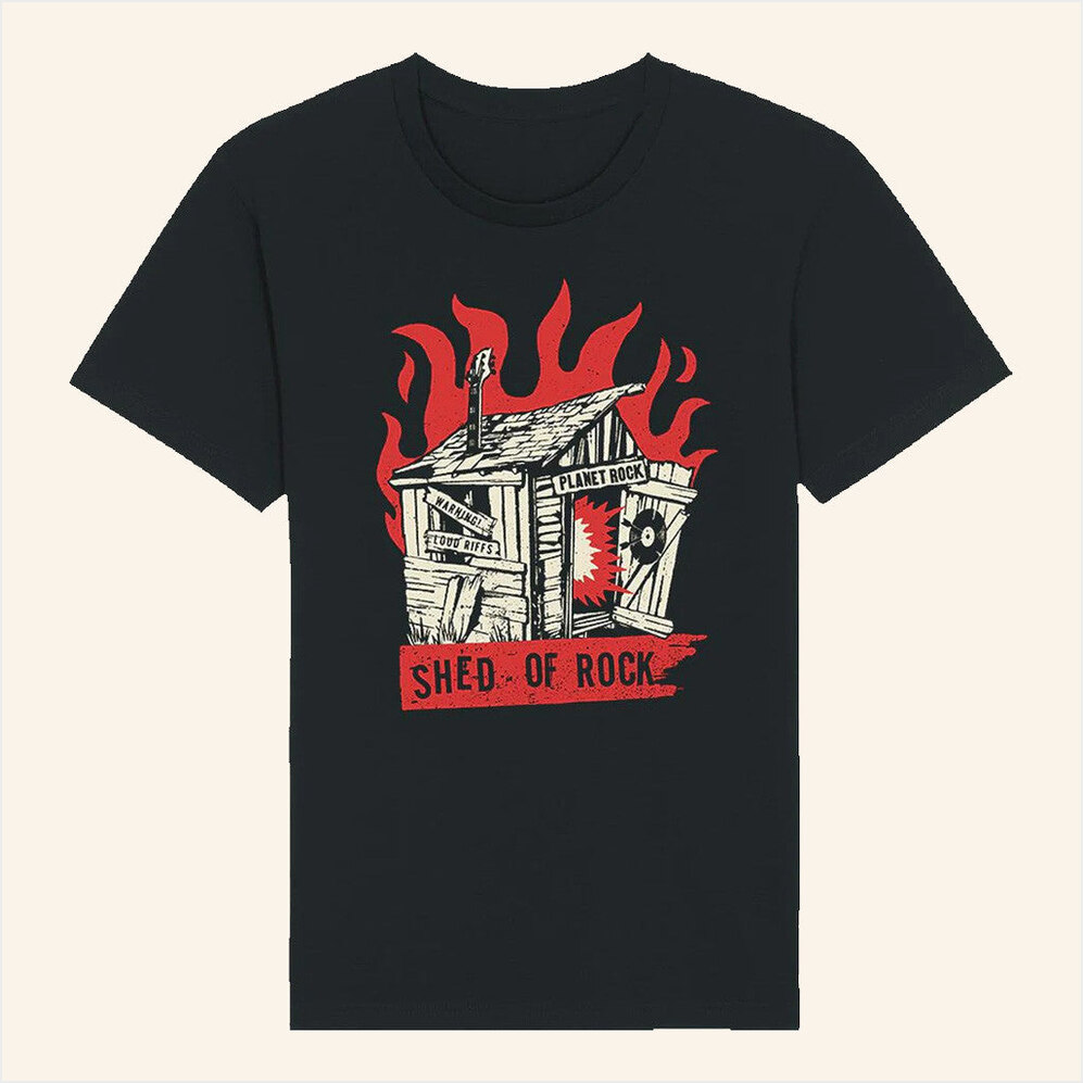 Shed Of Rock T-Shirt Planet Rock Merch Birthday Gifts For Fans Gifts For Besties