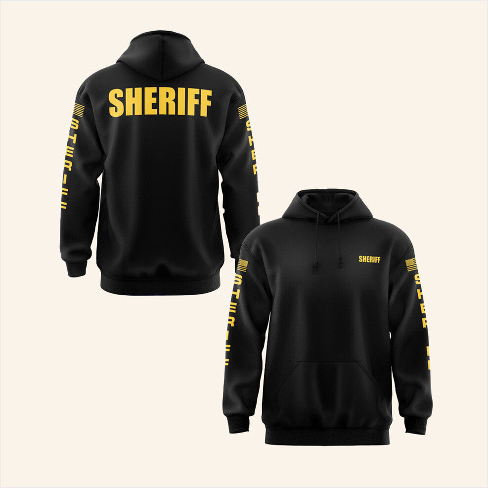 Sheriff Hoodie 13 Fifty Apparel Merch Gift Ideas For Husband Birthday Gifts For BFF