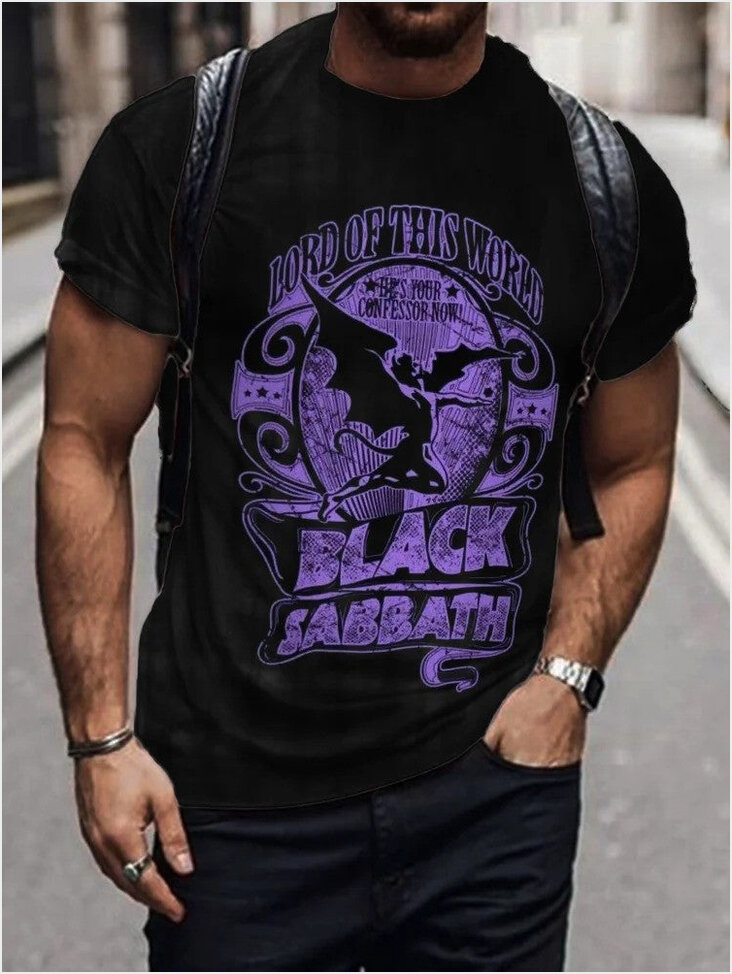 Shirt Black Sabbath Merch Lord Of This World Black Sabbath T-Shirt Rock Band Fan Birthday Gifts