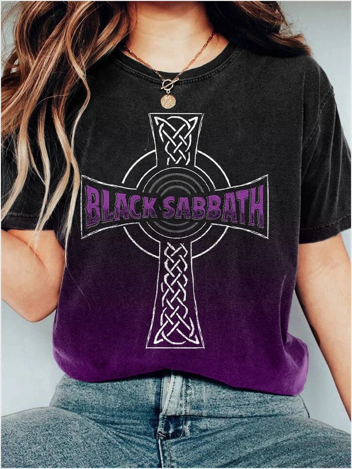 Shirt Black Sabbath Merch Rock Band Black Sabbath T-Shirt Gifts For Fan Gifts For Friends