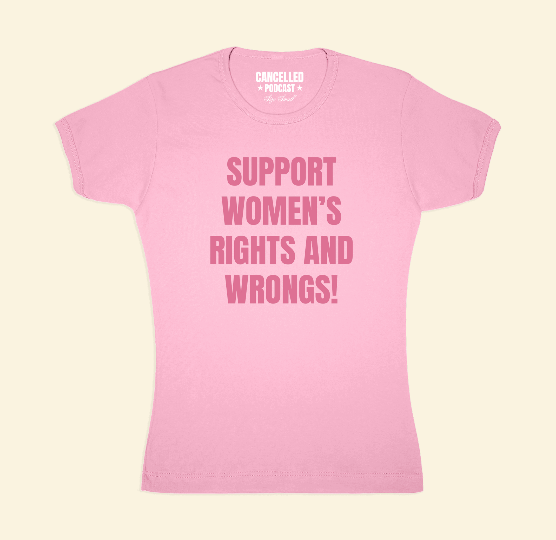 Shirt Cancelled Podcast Merch Support Women'S Rights And Wrongs T-Shirt Gifts For Music Fan