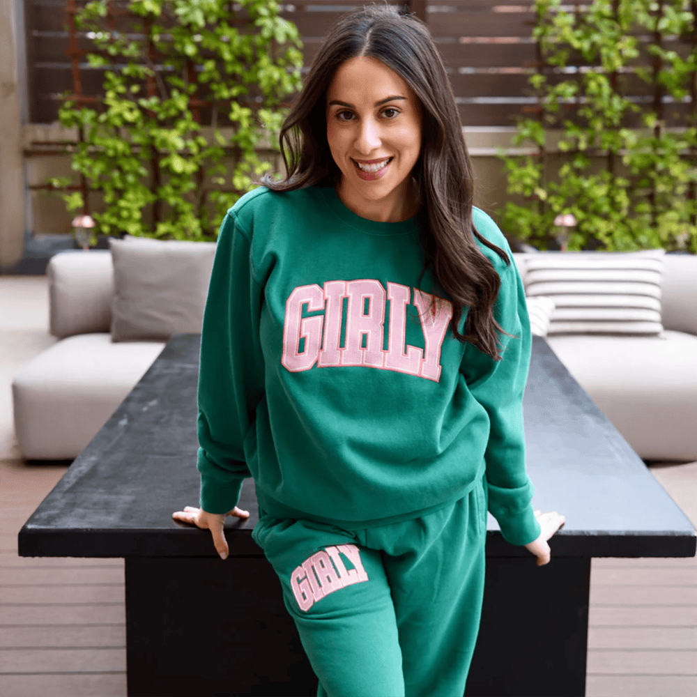 Shop Toast Merch Green Girly Sweatshirt And Sweatpant Sets Great Gifts For Wife