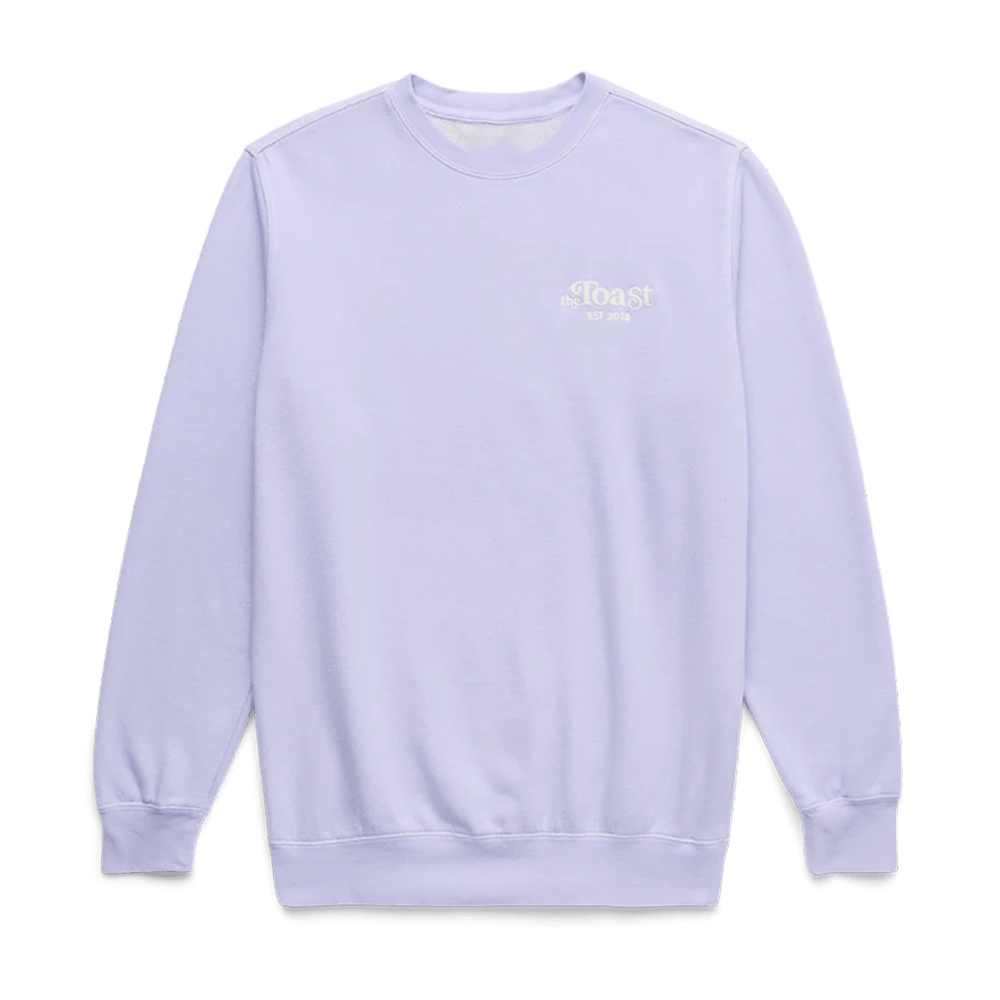 Shop Toast Merch Purple The Toast Est 2018 Sweatshirt Wife Gift Ideas