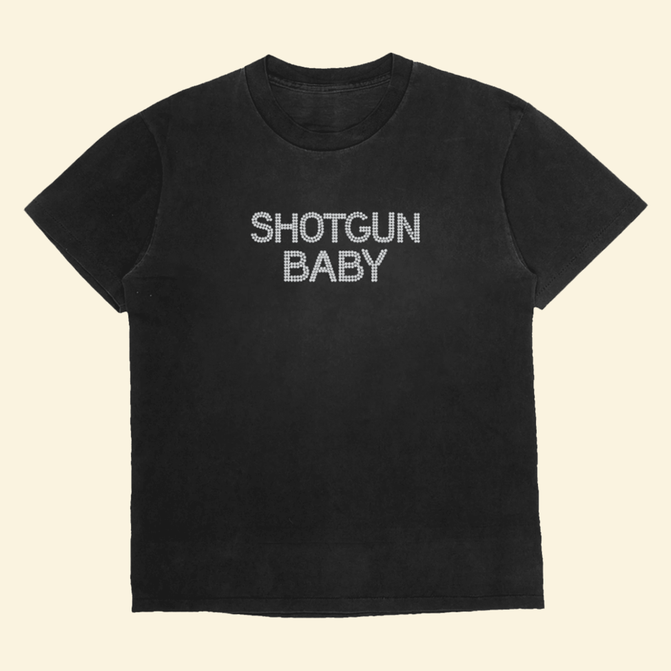 Shotgun Baby Rhinestone T-Shirt Nessa Barrett Merch Music Lover Awesome Mother's Day Gifts