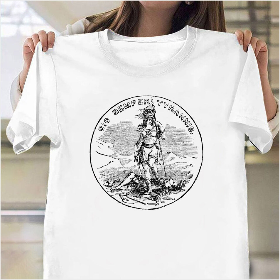 Sic Semper Tyrannis T-Shirt Sic Semper Tyrannis Virginia State Shirt For Sale