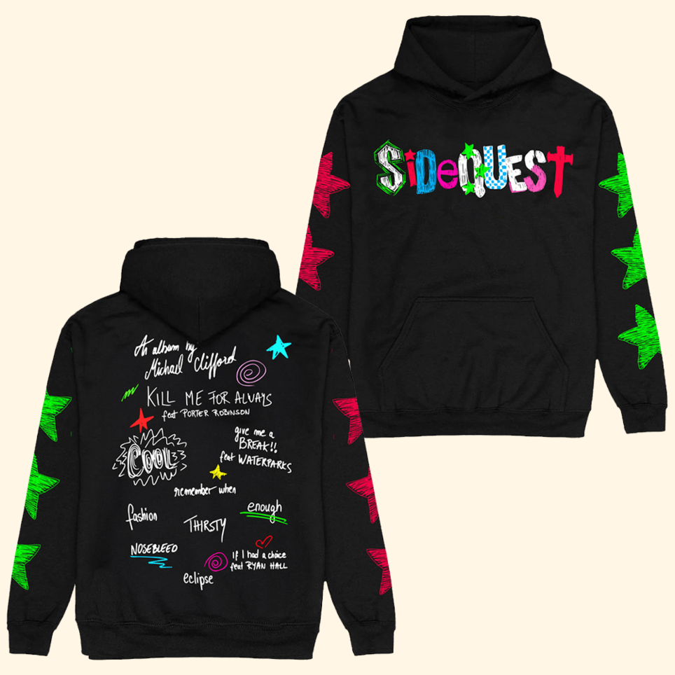 Sidequest Hoodie Michael Clifford Merch Birthday Gifts For Father's Day From Wife BFF Gifts