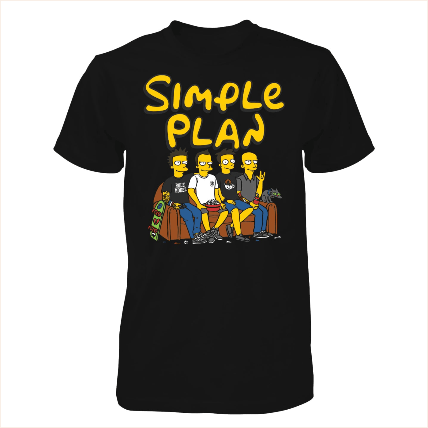 Simpson T-Shirt Simple Plan Merch Birthday Gifts For Best Friend Christmas Presents