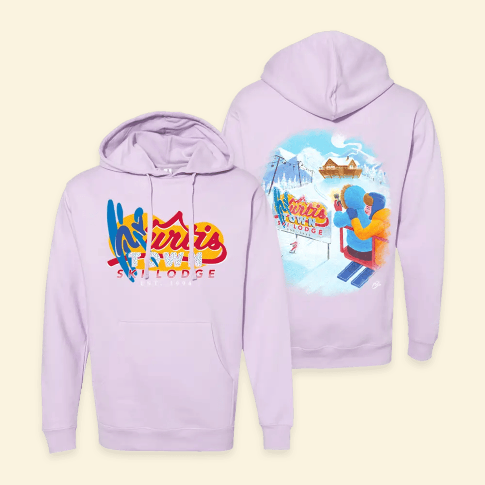 Ski Lodge Lavender Hoodie Kurtis Conner Merch Birthday Gifts For Fans Gift Idea for Her