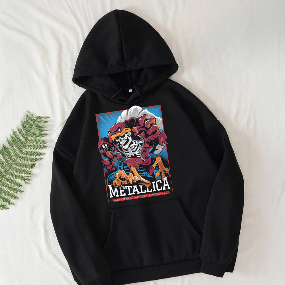 Skull Eagle Metallica Tour 2025 Hoodie Presents For Music Lovers