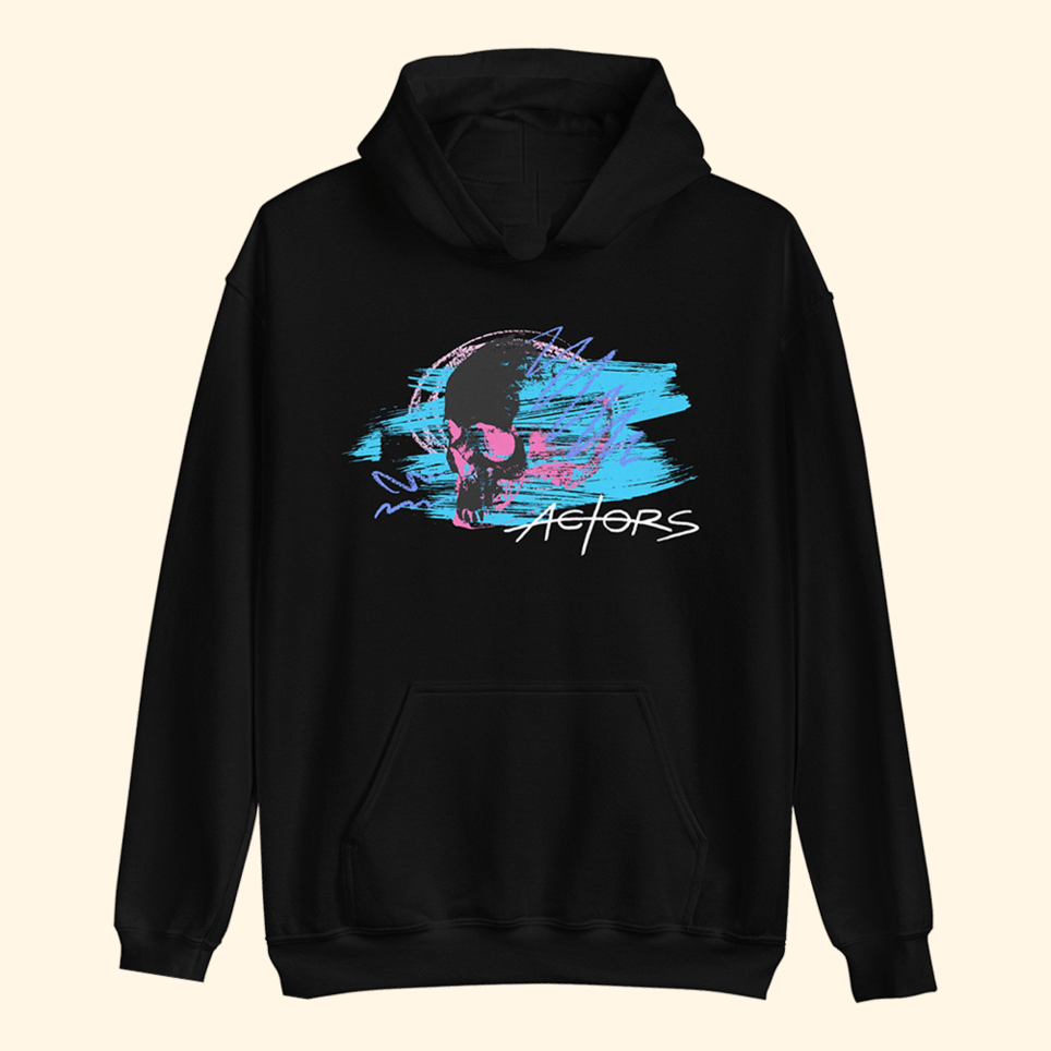 Skull Unisex Hoodie Actors The Band Merch Awesome Father's Day Birthday Gifts For Besties