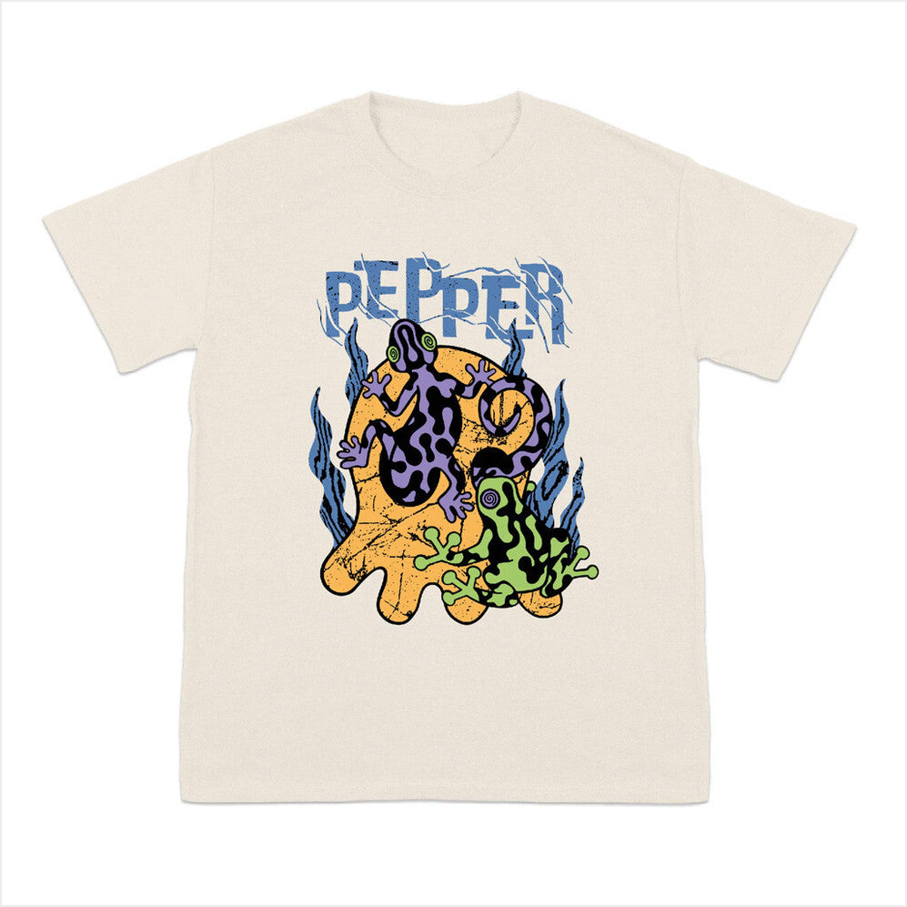 Skullconuts Amphibians Natural T-Shirt Pepperlive Merch Birthday Gifts For Besties