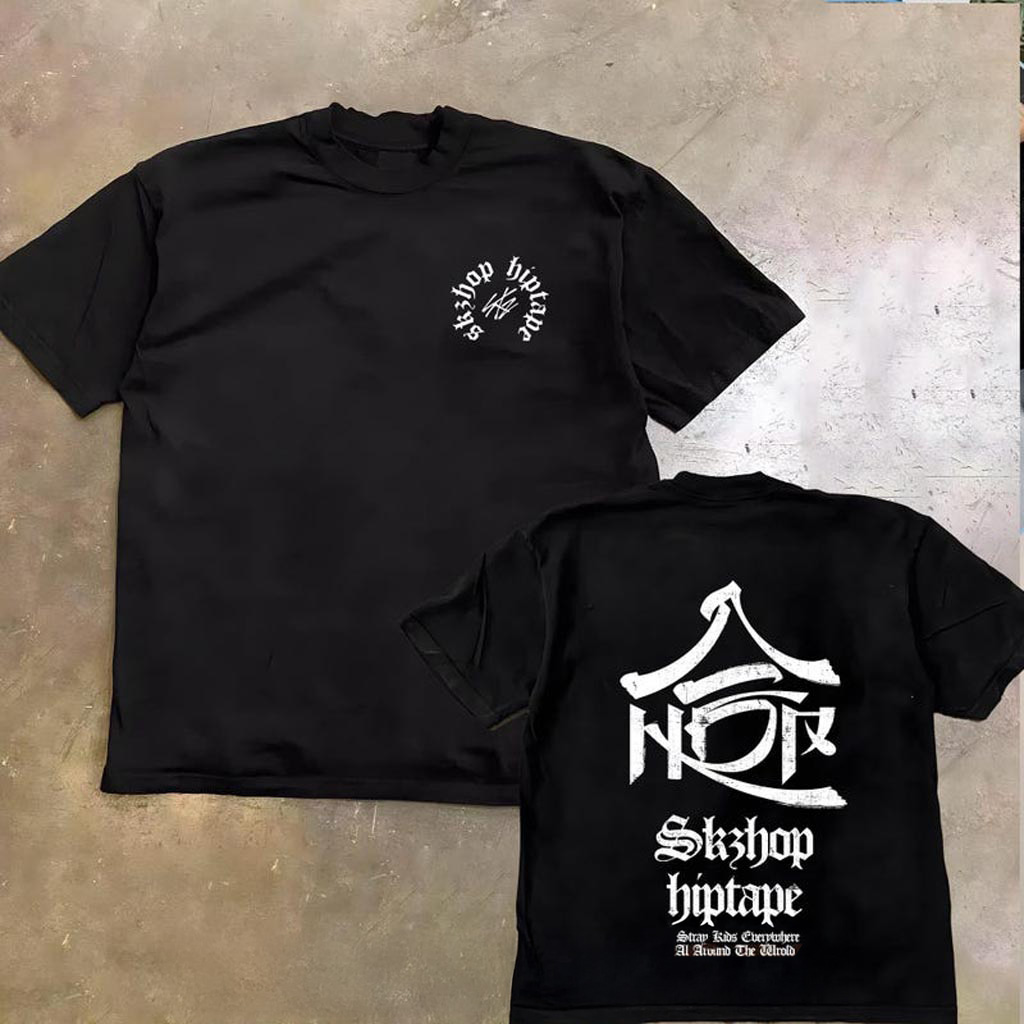 SKZHOP HIPTAPE Shirt Stray Kids Domiate World Tour T-Shirt Stray Kids Ate T-Shirt