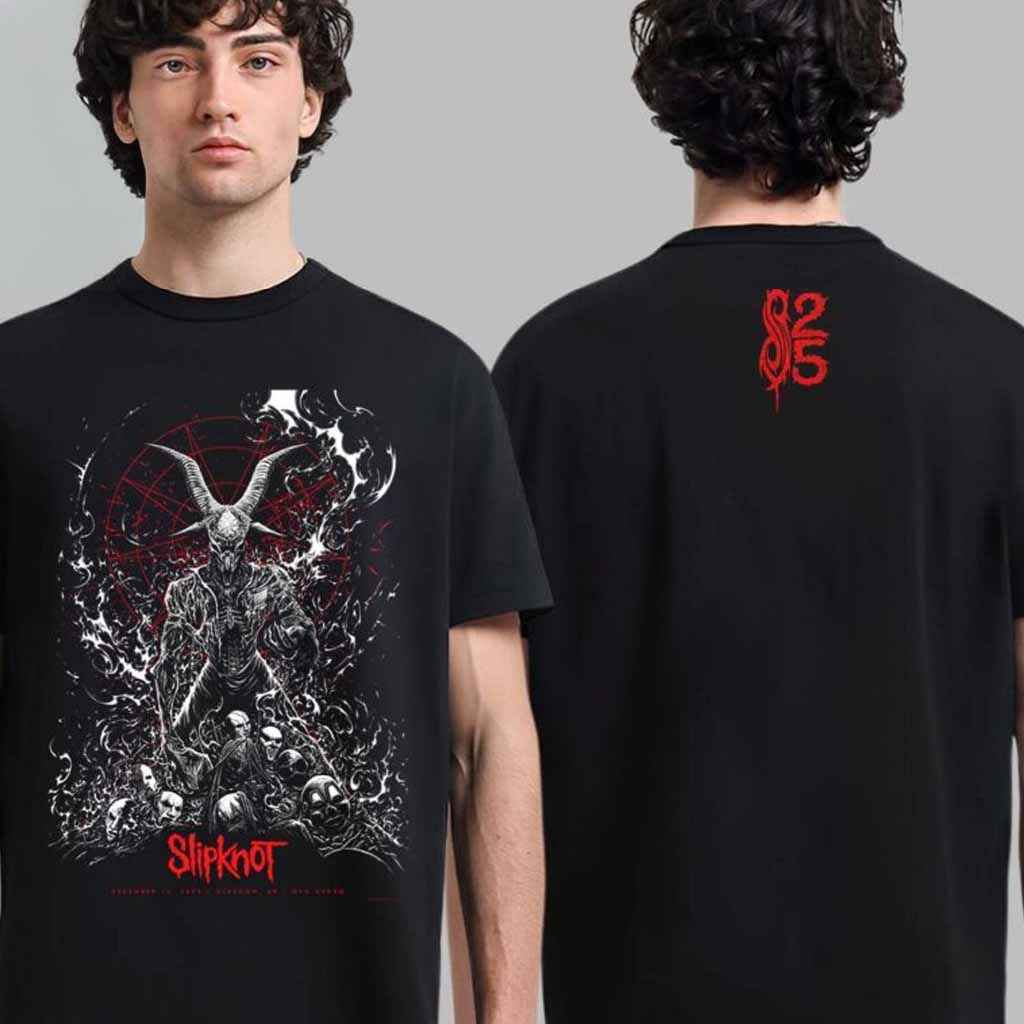 Slipknot Glasgow UK 2024 Tour Merch Tee At OVO Hydro On December 15 2024 T-Shirt Slipknot Merch Fan Gifts