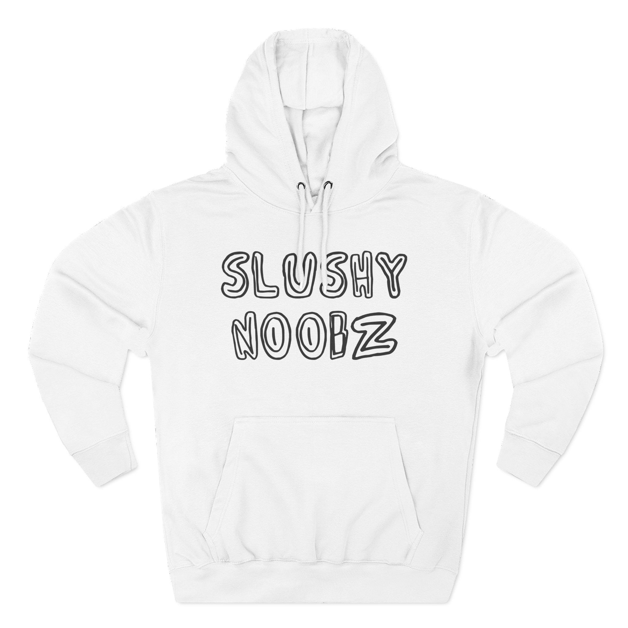 Slushy Noobz Merch White Hoodie Apparel Gifts For Girlfriend
