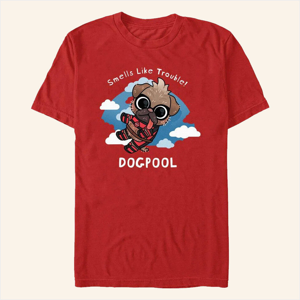 Smells Like Trouble Dog T-Shirt Ign Merch Birthday Gifts For Brother Her Gifts For Besties