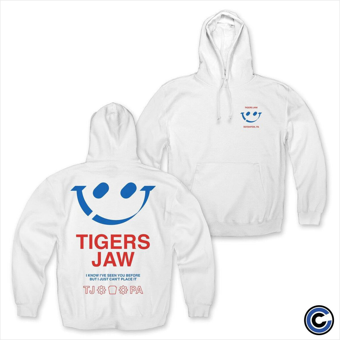 Smiley Hoodie Tigers Jaw Merch Tigers Jaw Hoodie BFF Birthday Gifts Ideas Christmas Presents