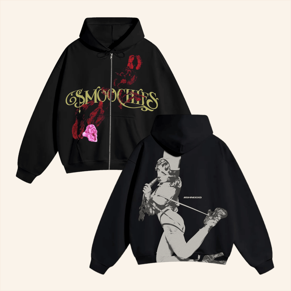 Smoochies Zip Hoodie Ashnikko Merch Birthday Gifts For Best Friend Christmas Presents