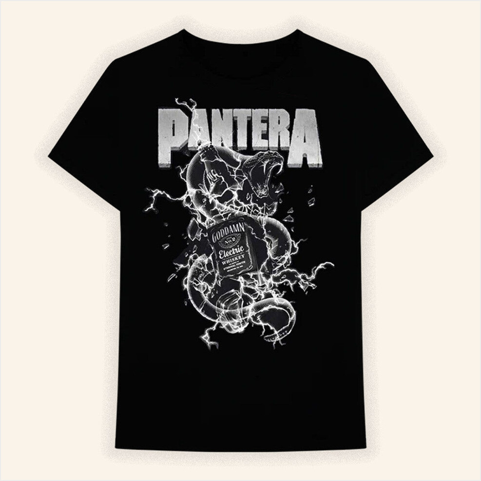 Snake Whiskey T-Shirt Pantera Merch Gift Ideas For Fans Birthday Gifts For BFF