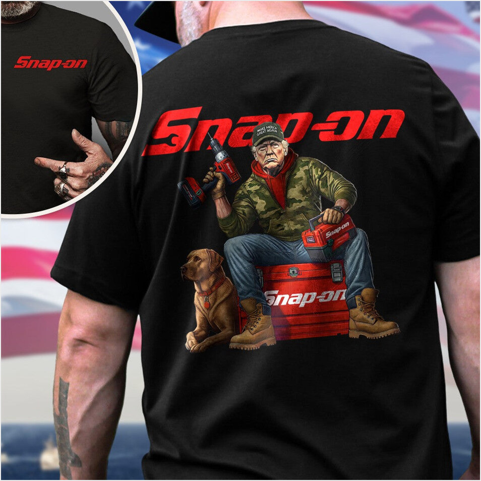 Snap On Trump Shirt President Donald Trump 2025 T-Shirt Patriotic Birthday Gifts For Dad