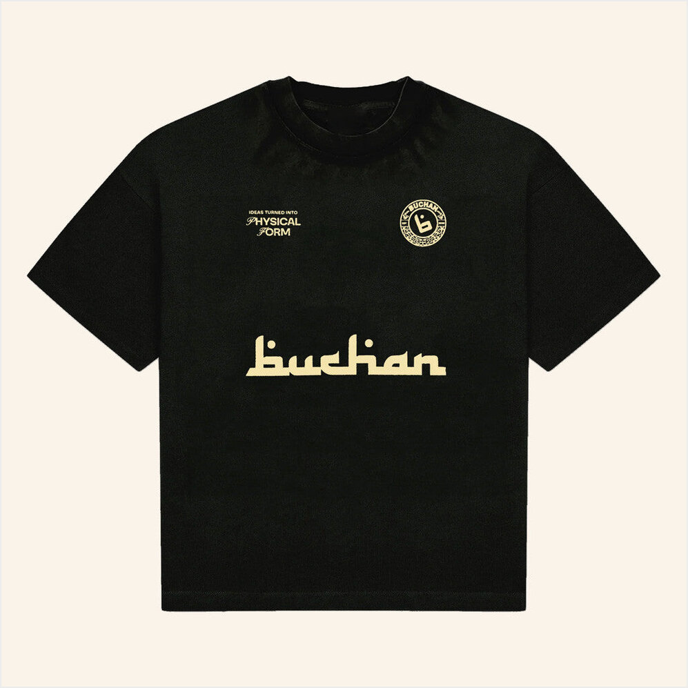 Soccer Black T-Shirt Buchan Merch Best Friend Birthday Gifts Christmas Presents